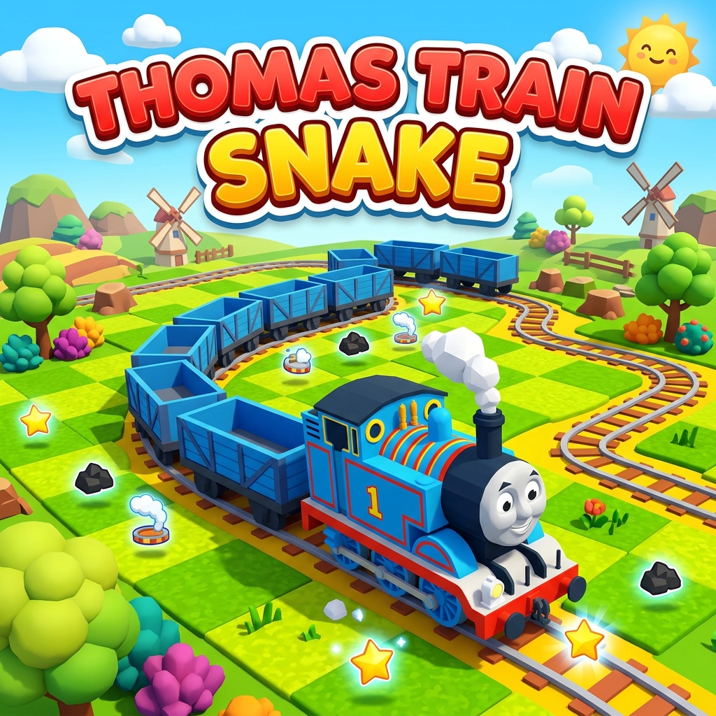 3D Thomas Train Snake Game Thumbnail